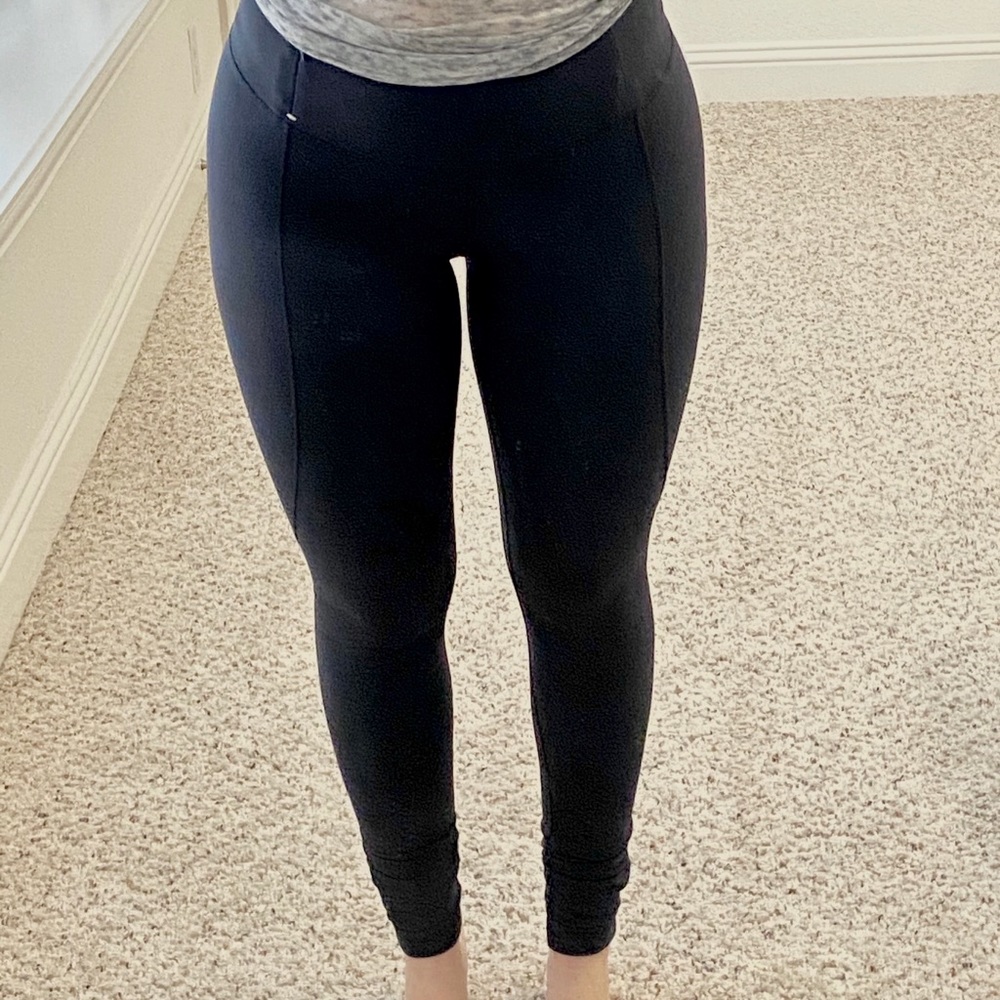 CALIA Black Ruched Workout Leggings